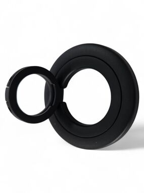Black Universal Phone Ring Clip with Magnetic Grip